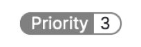 Priority 3 label Priority 3 label